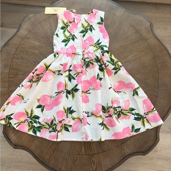 Grace Karin Pink Lemon Floral Kids Size 5-6 Easter Wedding Party Dress - Picture 6 of 10